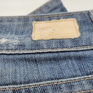 Paige Laurel Canyon Brand‎ Women's Size 29 Slightly Distressed Dark Blue Jeans